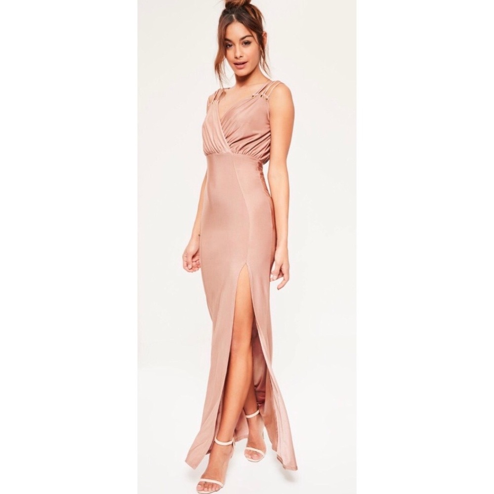 Mauve Prom Dress With Slit